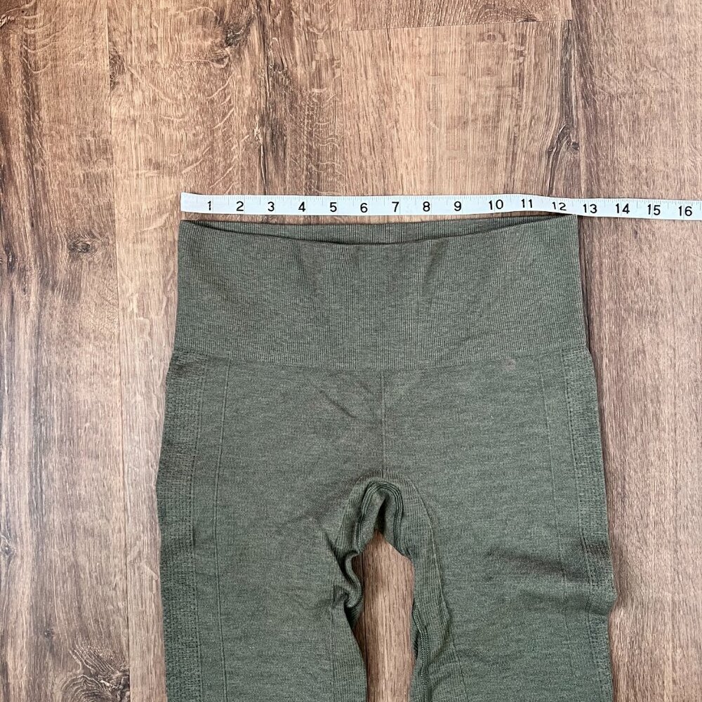 Lululemon Q5 Compression Leggings Olive Green Sz 4 - Picture 9 of 14